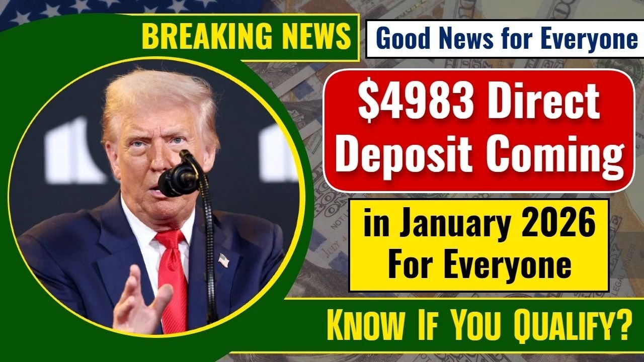 $4,983 Direct Deposit Headed for January 2026: Who Qualifies, Who Doesn’t, and When Payments May Arrive